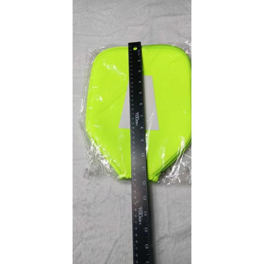 NWT! Pickle Ball Paddle Cover Neon Yellow Zip Up Sides Sports Athletic Bag... - Picture 6 of 7